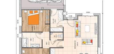 Terrain et maison à Cholet en Maine-et-Loire (49) de 70 m² à vendre au prix de 209700€ - 4