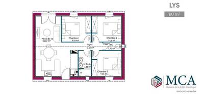 Terrain et maison à Vielle-Tursan en Landes (40) de 60 m² à vendre au prix de 173000€ - 3