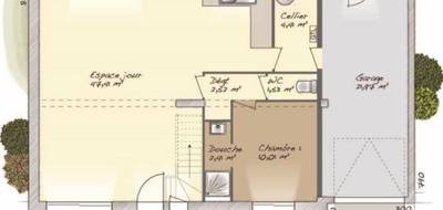 Terrain et maison à Bosc-le-Hard en Seine-Maritime (76) de 100 m² à vendre au prix de 302000€ - 4