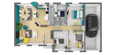 Terrain et maison à Meursanges en Côte-d'Or (21) de 97 m² à vendre au prix de 294076€ - 4