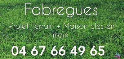 Terrain à Fabrègues en Hérault (34) de 350 m² à vendre au prix de 209000€ - 2