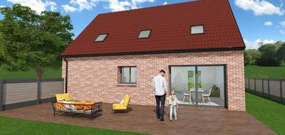 Terrain et maison à Écaillon en Nord (59) de 92 m² à vendre au prix de 207000€ - 2