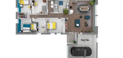 Terrain et maison à Saint-Palais-sur-Mer en Charente-Maritime (17) de 97 m² à vendre au prix de 405128€ - 4