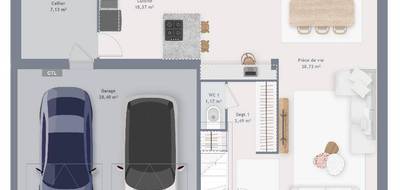 Terrain et maison à Émanville en Seine-Maritime (76) de 110 m² à vendre au prix de 277493€ - 4