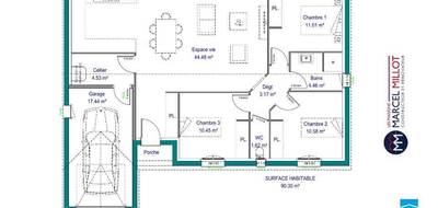 Terrain et maison à Royères en Haute-Vienne (87) de 90 m² à vendre au prix de 204500€ - 3