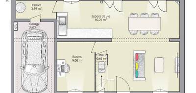 Terrain et maison à Villeneuve-sur-Bellot en Seine-et-Marne (77) de 90 m² à vendre au prix de 270000€ - 4