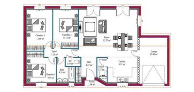 Terrain et maison à Landrais en Charente-Maritime (17) de 90 m² à vendre au prix de 236244€ - 4