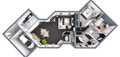 Terrain et maison à Bazas en Gironde (33) de 114 m² à vendre au prix de 242480€ - 3
