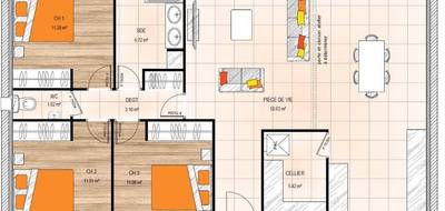 Terrain et maison à Longuenée-en-Anjou en Maine-et-Loire (49) de 100 m² à vendre au prix de 241500€ - 4