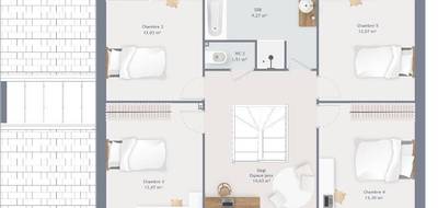 Terrain et maison à Varennes-Jarcy en Essonne (91) de 155 m² à vendre au prix de 539800€ - 4