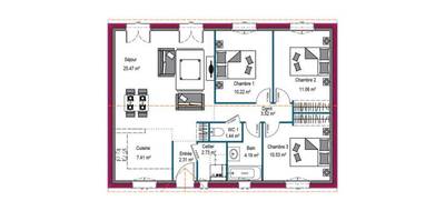 Terrain et maison à Saint-Médard-d'Aunis en Charente-Maritime (17) de 78 m² à vendre au prix de 261601€ - 3