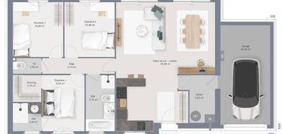 Terrain et maison à Grangues en Calvados (14) de 90 m² à vendre au prix de 340799€ - 4