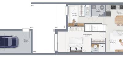 Terrain et maison à Saint-Martin-aux-Chartrains en Calvados (14) de 90 m² à vendre au prix de 568279€ - 4