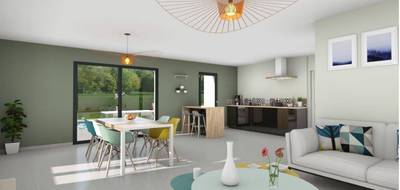 Terrain et maison à Viriat en Ain (01) de 98 m² à vendre au prix de 278500€ - 1