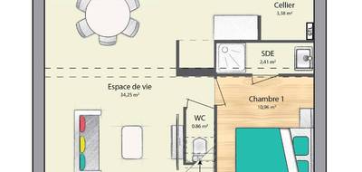 Terrain et maison à Brunoy en Essonne (91) de 102 m² à vendre au prix de 320800€ - 3
