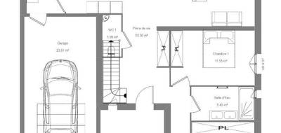 Terrain et maison à Veigné en Indre-et-Loire (37) de 130 m² à vendre au prix de 420000€ - 3