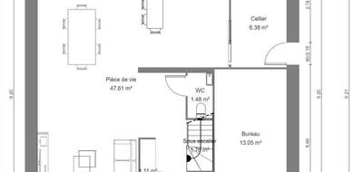 Terrain et maison à Proville en Nord (59) de 110 m² à vendre au prix de 248000€ - 3