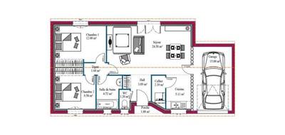 Terrain et maison à Puyravault en Charente-Maritime (17) de 85 m² à vendre au prix de 220753€ - 4