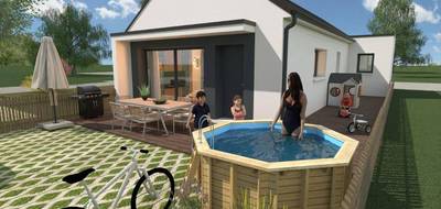 Terrain et maison à Saint-Maugan en Ille-et-Vilaine (35) de 87 m² à vendre au prix de 258800€ - 4