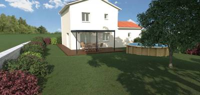 Terrain et maison à Eyzin-Pinet en Isère (38) de 86 m² à vendre au prix de 284957€ - 1
