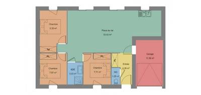 Terrain et maison à Bouguenais en Loire-Atlantique (44) de 66 m² à vendre au prix de 260000€ - 4