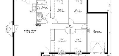 Terrain et maison à Montcet en Ain (01) de 101 m² à vendre au prix de 214700€ - 2