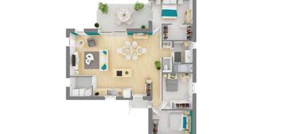 Terrain et maison à Mios en Gironde (33) de 86 m² à vendre au prix de 339320€ - 4