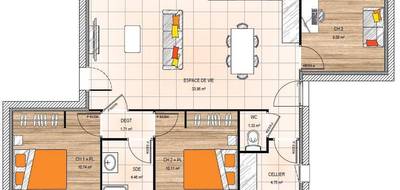 Terrain et maison à La Possonnière en Maine-et-Loire (49) de 70 m² à vendre au prix de 243000€ - 4