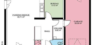 Terrain et maison à Berry-Bouy en Cher (18) de 98 m² à vendre au prix de 231927€ - 3