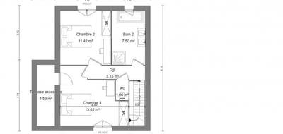 Terrain et maison à Bretteville-sur-Odon en Calvados (14) de 125 m² à vendre au prix de 313000€ - 4