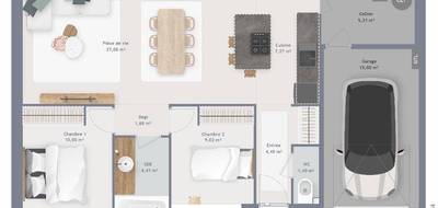 Terrain et maison à Vert-le-Grand en Essonne (91) de 70 m² à vendre au prix de 310000€ - 4
