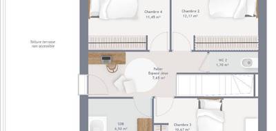 Terrain et maison à Yerres en Essonne (91) de 120 m² à vendre au prix de 559600€ - 4