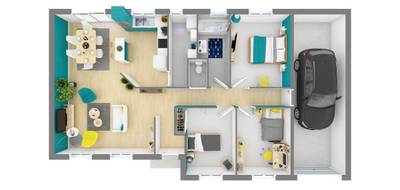 Terrain et maison à La Roche-sur-Yon en Vendée (85) de 80 m² à vendre au prix de 203736€ - 4