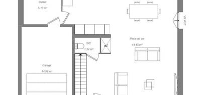 Terrain et maison à Saint-Paterne-Racan en Indre-et-Loire (37) de 110 m² à vendre au prix de 240000€ - 4
