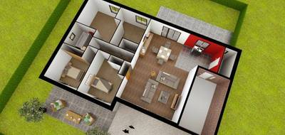 Terrain et maison à Dormelles en Seine-et-Marne (77) de 95 m² à vendre au prix de 230900€ - 2