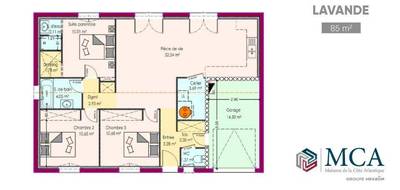 Terrain et maison à Bourgneuf en Charente-Maritime (17) de 85 m² à vendre au prix de 258000€ - 3