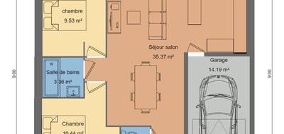 Terrain et maison à Falaise en Calvados (14) de 65 m² à vendre au prix de 184000€ - 3