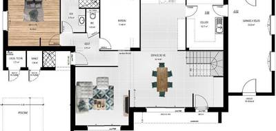 Terrain et maison à Briollay en Maine-et-Loire (49) de 153 m² à vendre au prix de 470700€ - 4