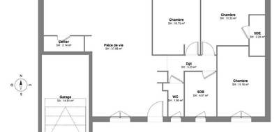 Terrain et maison à Alès en Gard (30) de 85 m² à vendre au prix de 237600€ - 4