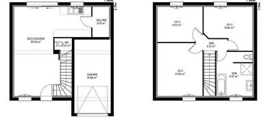 Terrain et maison à Saint-Médard-d'Aunis en Charente-Maritime (17) de 95 m² à vendre au prix de 263825€ - 4