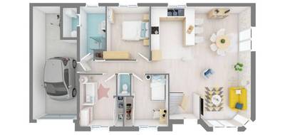 Terrain et maison à Crotenay en Jura (39) de 100 m² à vendre au prix de 273100€ - 4