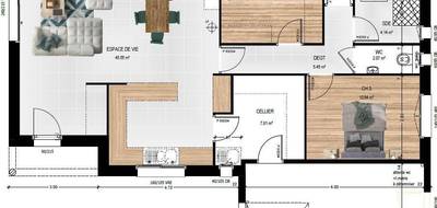 Terrain et maison à Jarzé Villages en Maine-et-Loire (49) de 100 m² à vendre au prix de 259800€ - 4