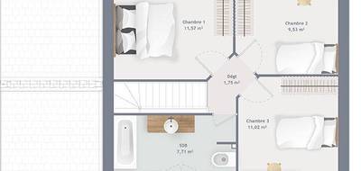 Terrain et maison à Linas en Essonne (91) de 80 m² à vendre au prix de 294520€ - 4