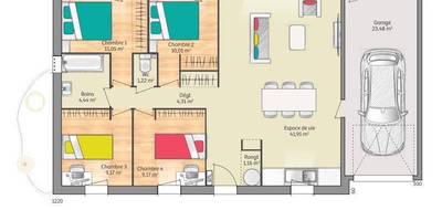 Terrain et maison à Le Mans en Sarthe (72) de 92 m² à vendre au prix de 385000€ - 3