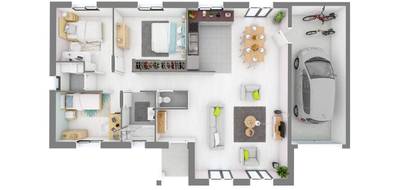 Terrain et maison à Gray en Haute-Saône (70) de 87 m² à vendre au prix de 347740€ - 4