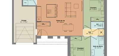 Terrain et maison à Vérines en Charente-Maritime (17) de 73 m² à vendre au prix de 237900€ - 3