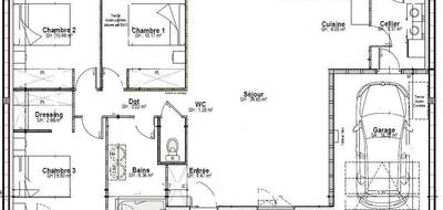 Terrain et maison à La Chapelle-Saint-Aubin en Sarthe (72) de 90 m² à vendre au prix de 330000€ - 4