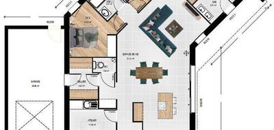 Terrain et maison à Allonnes en Maine-et-Loire (49) de 114 m² à vendre au prix de 299800€ - 4