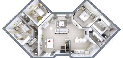 Terrain et maison à Gujan-Mestras en Gironde (33) de 99 m² à vendre au prix de 466756€ - 4