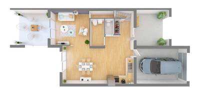 Terrain et maison à Saint-Jean-de-la-Motte en Sarthe (72) de 115 m² à vendre au prix de 211127€ - 4